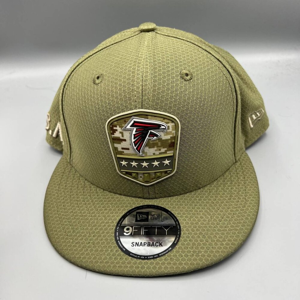 Atlanta Falcons Hat Men Salute to Service 9Fifty New Era Snap Back Cap New